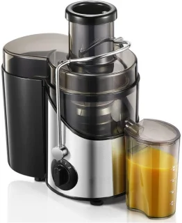 Aura® Sapcentrifuge Slowjuicer Zilver