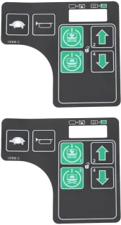 Bedieningspaneelsticker - 2 stuks