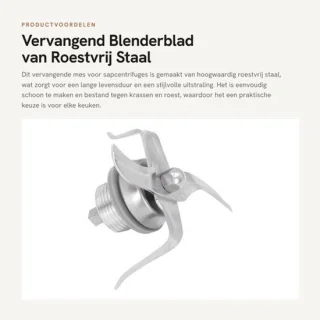Blenderblad vervangend