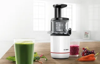 Bosch VitaExtract MESM500W Slowjuicer Zwart/Wit