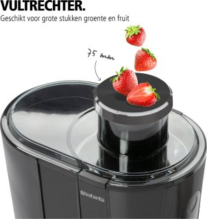 Brabantia BBEK1123BK Slowjuicer Mat Zwart