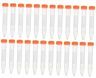 Centrifuge buisjes met schroefdop 15 ml transparant