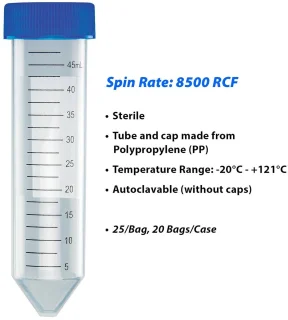 Centrifugebuis 50 ml, schroefdop, polypropyleen