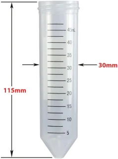 Centrifugebuis 50 ml, schroefdop, polypropyleen