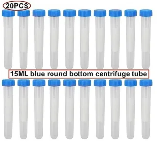 Centrifugebuisjes 15 ml - 20 stuks - hangend deksel