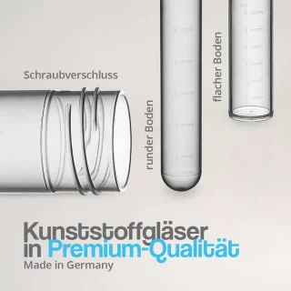 Centrifugebuisjes 8 ml met schroefsluiting, 25 stuks