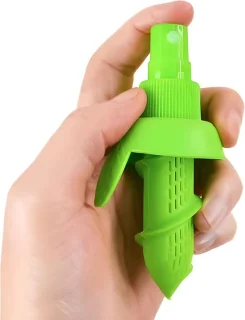 Citrusspuitset 3-delig (2 citroen- en limoenspuiten + voet) - groen