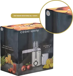 COOK-IT Juicer Sapcentrifuge met Pulpcontainer