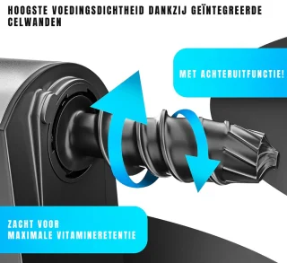 Wat vinden we goed aan de Core® Slowjuicer Sapcentrifuge Zwart/Zilver