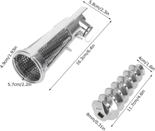 Dailygoods accessoireset voor sapcentrifuge met vleesmolen, filtermof en mixerhulpstuk