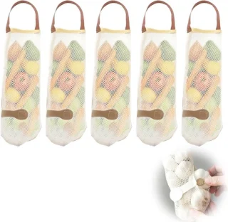 Dailygoods - set van 6 herbruikbare gaaszakken