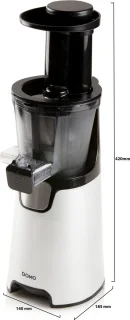 Domo DO9248J Slow Juicer Sapcentrifuge Wit/Zwart