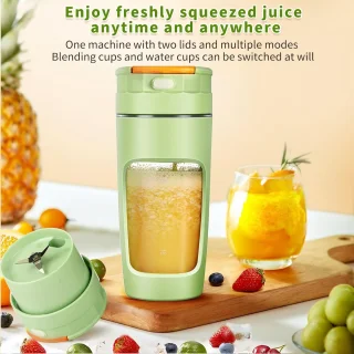 Draagbare blenderbeker 600 ml - Wit