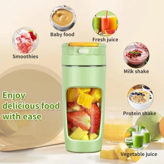 Draagbare blenderbeker 600 ml - Wit