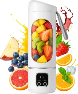 Draagbare mini blender - wit