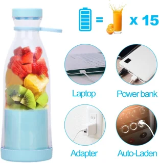 Draagbare mini-blenderbeker 380 ml Paars