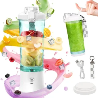 Draagbare mixer 600 ml smoothie maker to go, wit