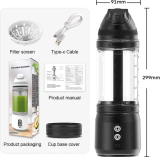 Draagbare sapcentrifuge - 700 ml - zwart