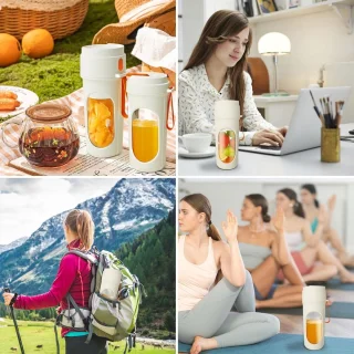 Draagbare Smoothie Maker 450 ml (Oranje)
