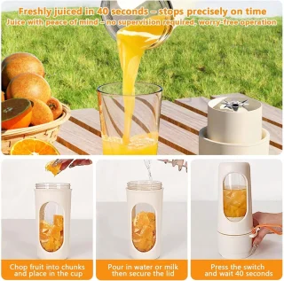 Draagbare Smoothie Maker 450 ml (Oranje)