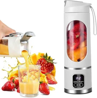 Draagbare smoothiemaker mini blender wit