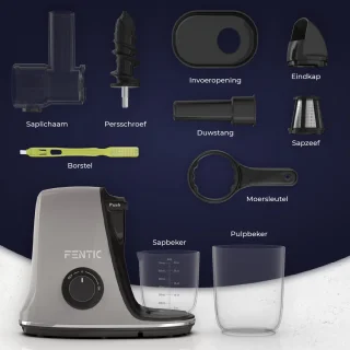 Fentic Slowjuicer 700ml Antraciet