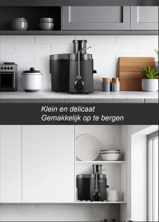 Fruit- en Groente Juicer RVS 400W Centrifugaal 3S Speed