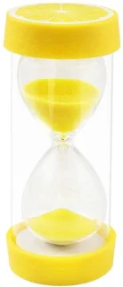 Fruit zandtimer - citroenkleur