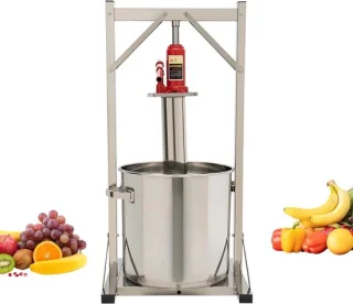 Fruitpers 36 liter zilver