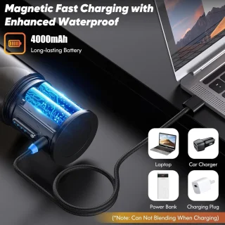 Fruitpers USB Oplaadbaar 450 ml Wit - Juicer elektrische sapcentrifuge