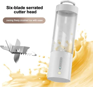 Fruitpers USB Oplaadbaar 450 ml Wit - Juicer elektrische sapcentrifuge