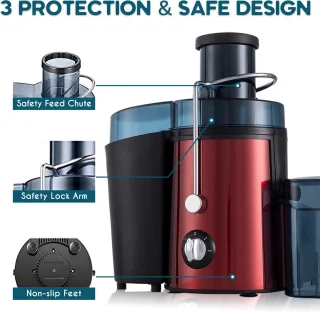 Fuegobird L811 Power Juicer RVS Rood