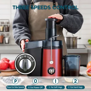 Fuegobird L811 Power Juicer RVS Rood