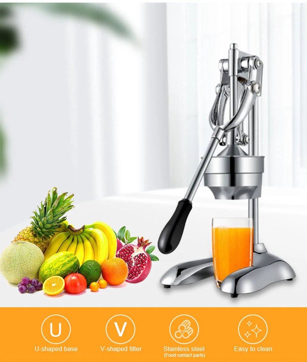 Wat vinden we goed aan de Gietijzeren Handmatige Citruspers