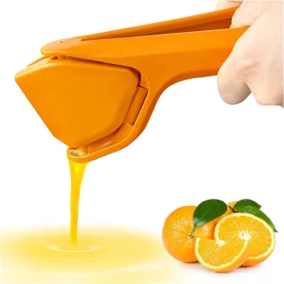 Handmatige Citroenpers Hefboomwerking Oranje - Robuust Citruspers