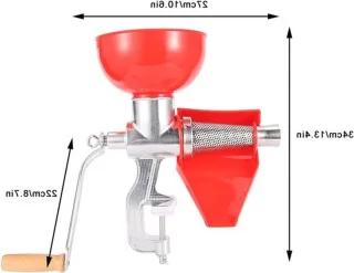 Handmatige juicer van aluminium legering met filter en schroefklem