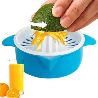 Handmatige sapcentrifuge - keukenpers - blauw