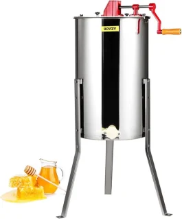 Honing extractor - 3 frames - roestvrij staal - zilver