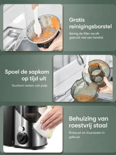 Wat vinden we goed aan de JCP® centrifugaal sapcentrifuge zilver
