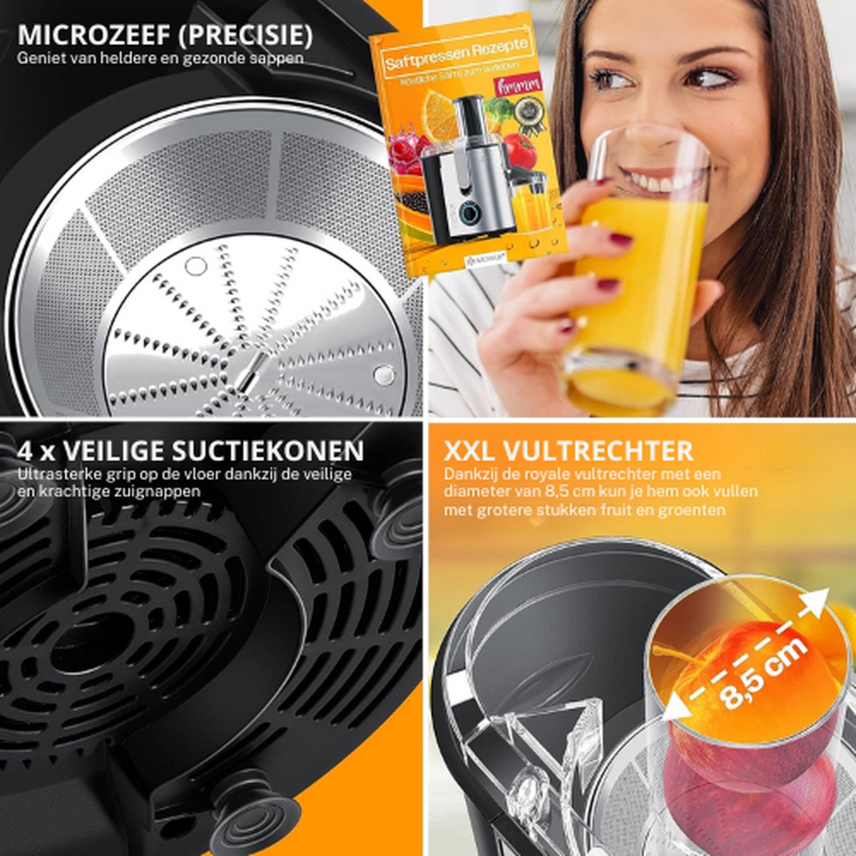 Wat vinden we goed aan de KESSER Slowjuicer Sapcentrifuge