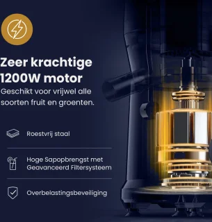 Kitchen Royal Sapcentrifuge 1200W 3-Snelheden
