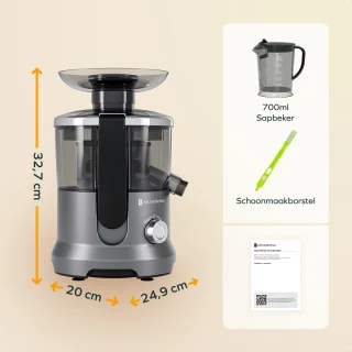KitchenBrothers Sapcentrifuge 600W 500ml Zilver/Grijs