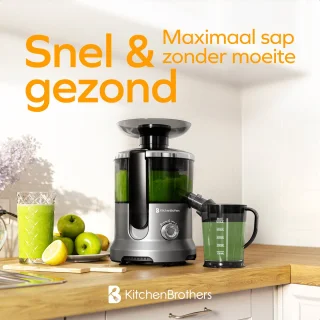 KitchenBrothers Sapcentrifuge 600W 500ml Zilver/Grijs