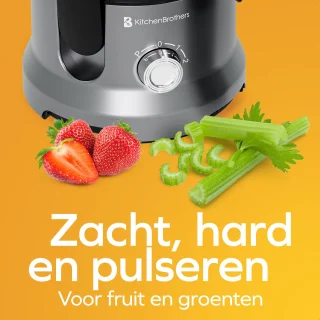 KitchenBrothers Sapcentrifuge 600W 500ml Zilver/Grijs
