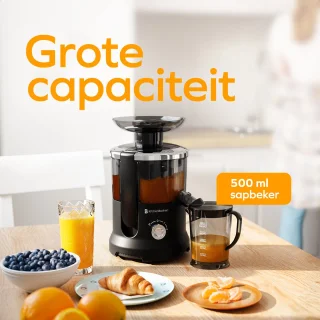 KitchenBrothers Sapcentrifuge 600W Zwart