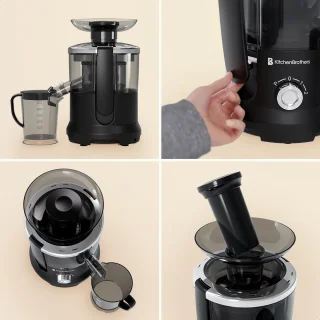 KitchenBrothers Sapcentrifuge 600W Zwart