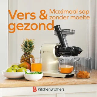 KitchenBrothers Slowjuicer Compact Champagne