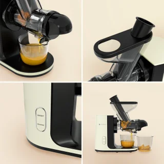 KitchenBrothers Slowjuicer Groenten en Fruitpers Champagne