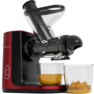 KitchenBrothers Slowjuicer Groenten- en Fruitpers Rood