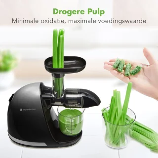 KitchenBrothers Slowjuicer Juice Maker Zwart